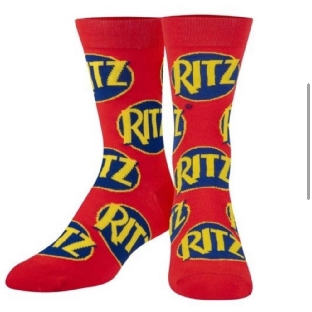 2/$16 mix and match) Ritz cracker novelty crew socks